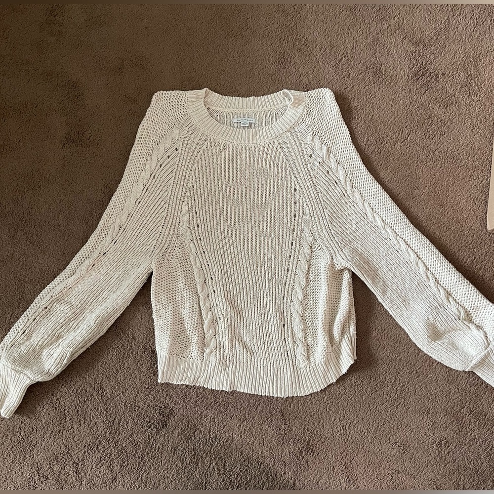 American Eagle Cream Sweater
